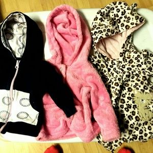 3 Baby Girl Jackets 3-6months